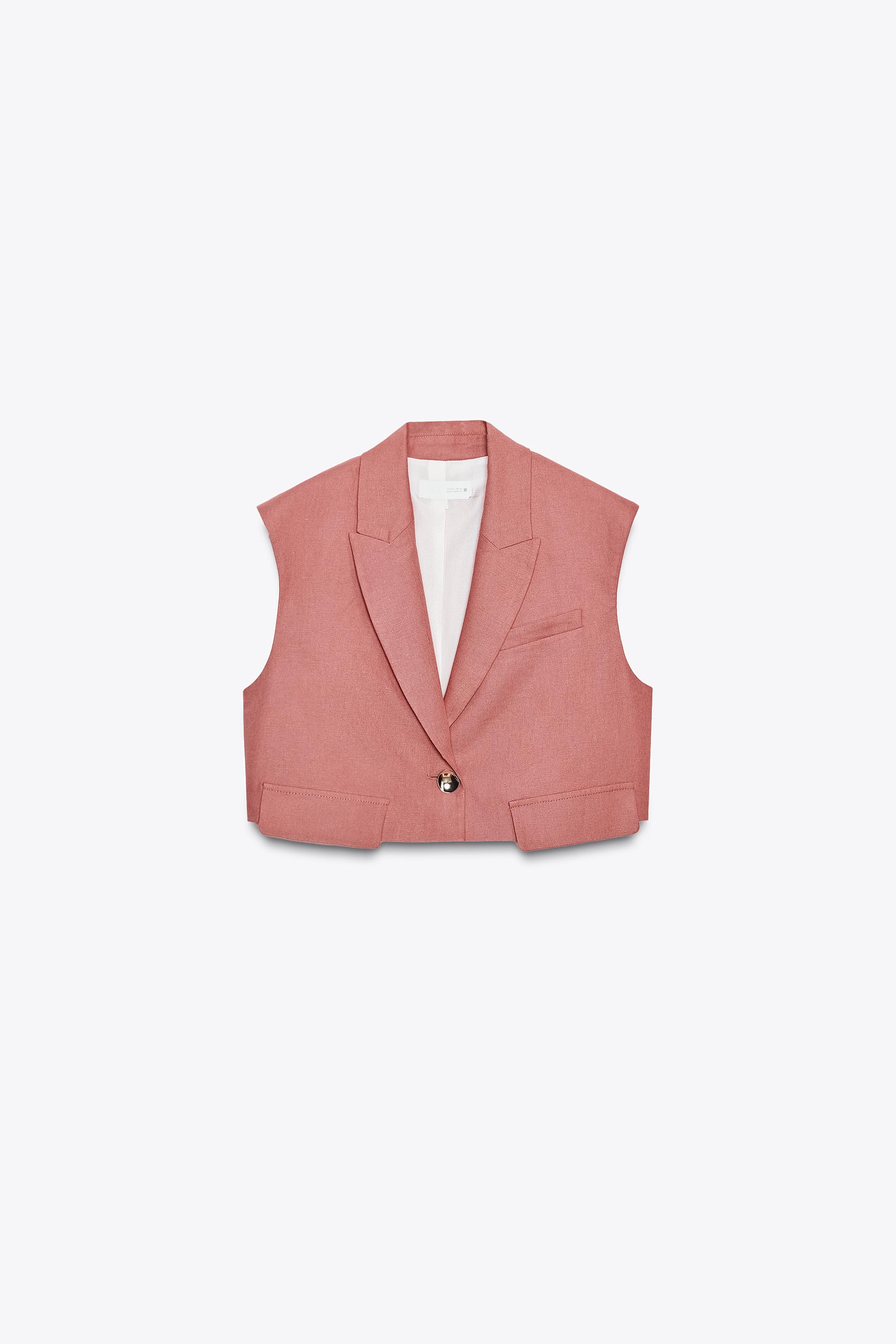 LINEN FLAP SHORT VEST
